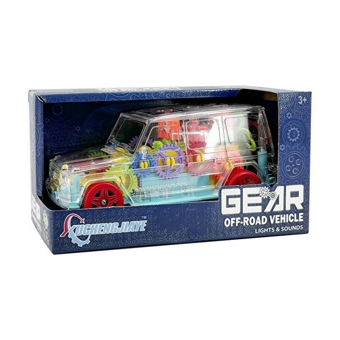 Off Road Işıklı Sesli Araba C-1A Mavi