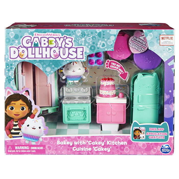 Gabby’s Dollhouse Deluxe Oda Oyun Seti Bakey With Cakey Kitchen