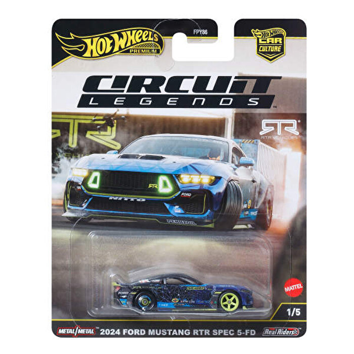 Hot Wheels Car Culture Premium Arabalar 2024 Ford Mustang RTR Spec 5-FD JBK48