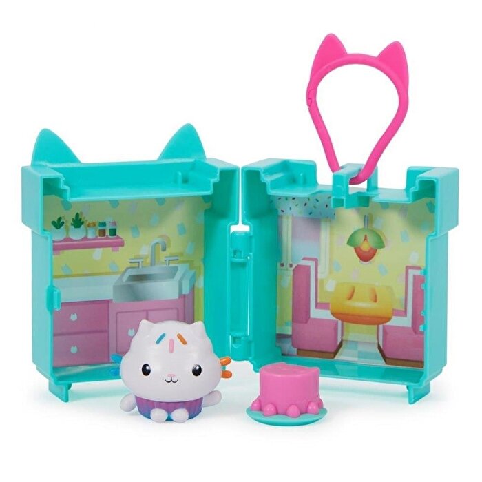 Gabby Dollhouse Klipsli Mini Oyun Seti Cakey Cat