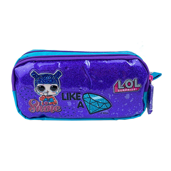 L.O.L. Mor Elmas Kalem Çantası