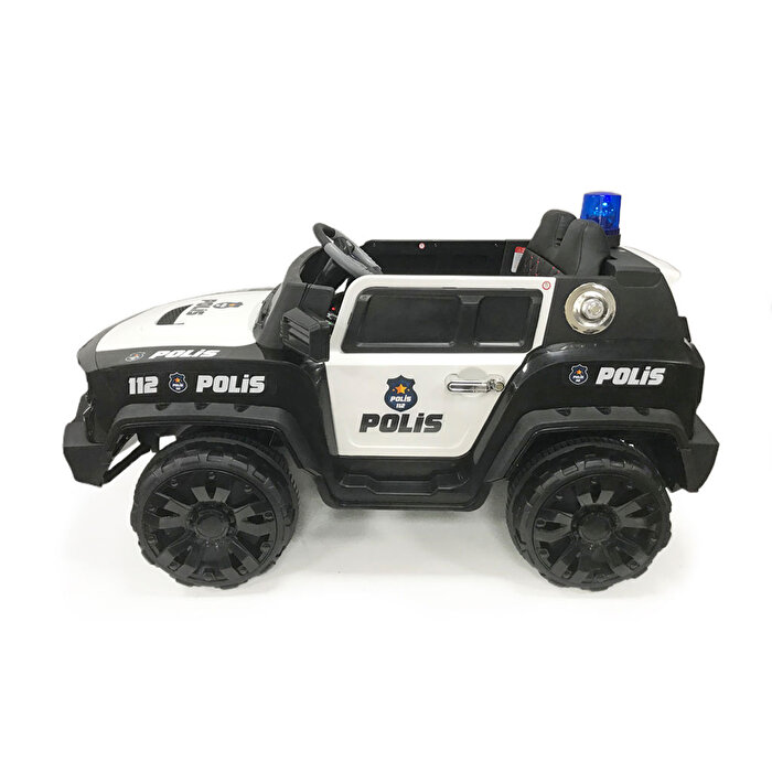 İzni̇k Poli̇s 12 Volt Akülü Araba