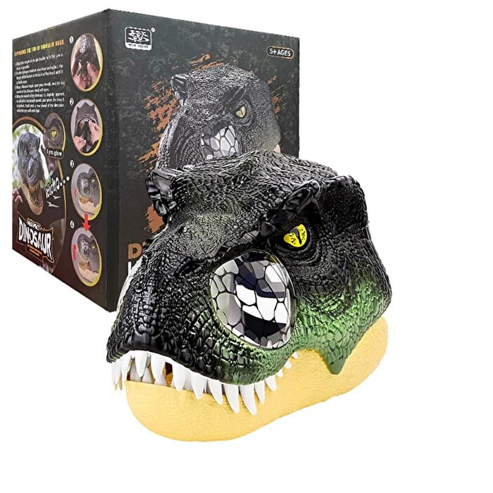 Işıklı ve Sesli T-Rex Maskesi