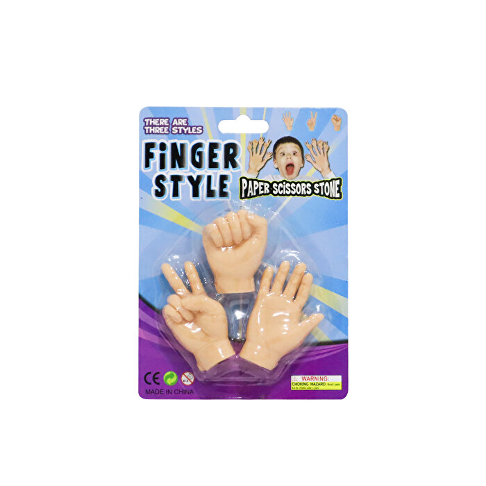 Parmak Kuklası Silikon Taş Kağıt Makas
