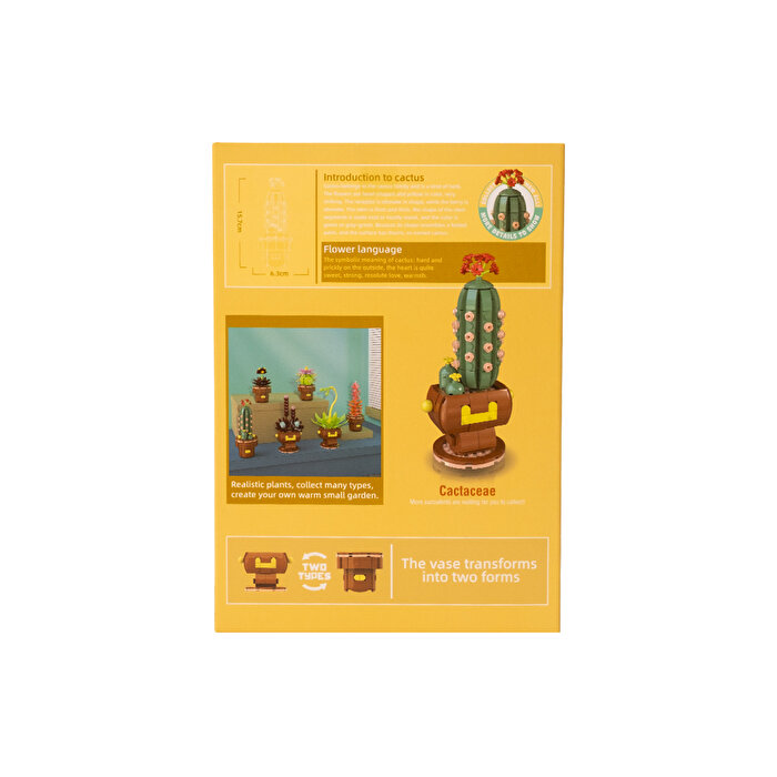 Mega Bitki Çiçekleri Kaktüs 192 Parça