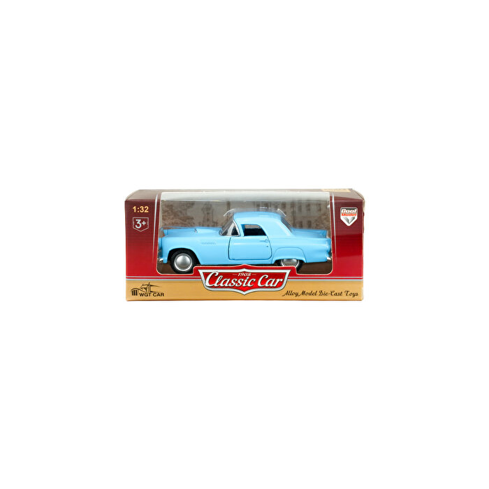 Die Cast 1:32 Klasik Çek Bırak Araba Mavi