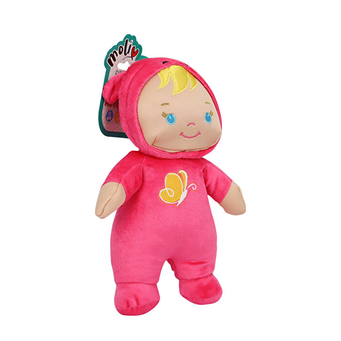 Moliv İlk Soft Bebeğim Bez Bebek Koyu Pembe