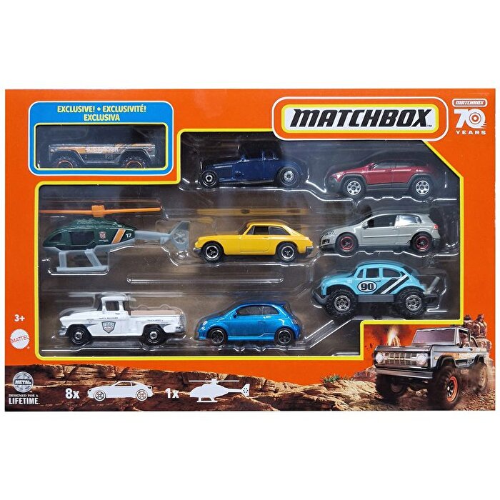 Matchbox Dokuzlu Araba Seti HKY05