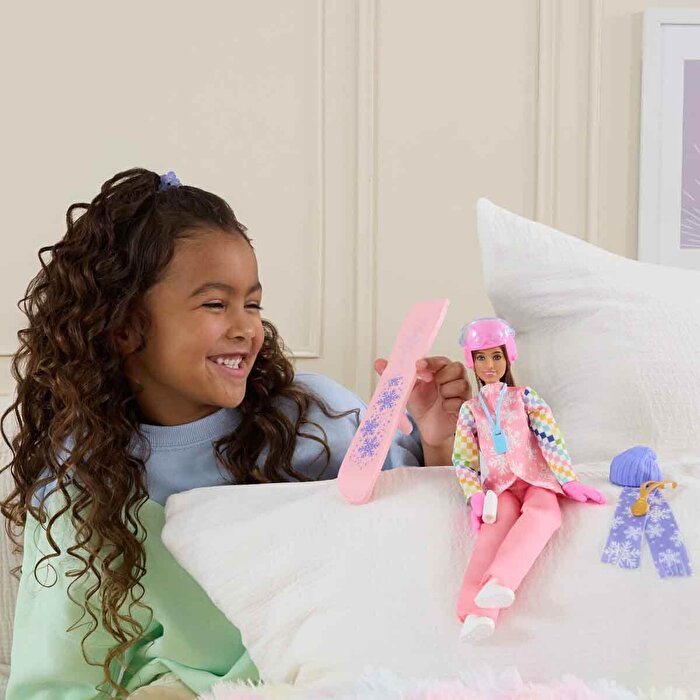 Barbie Kariyer Bebeği Snowboard Sporcusu Bebek JKF78