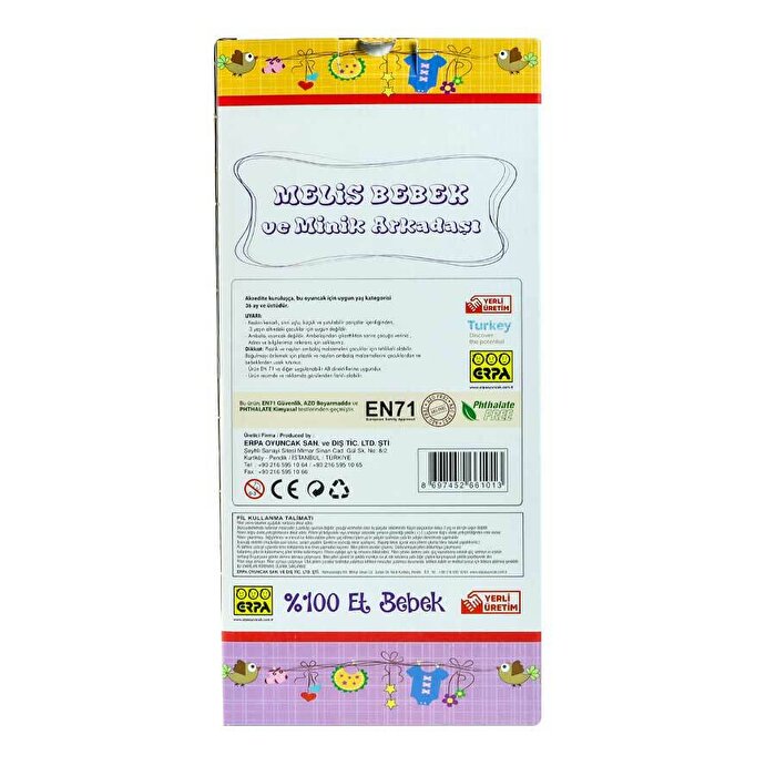 Melis Bebek Türkçe Konuşan Hayvancıklı Turuncu Hırkalı