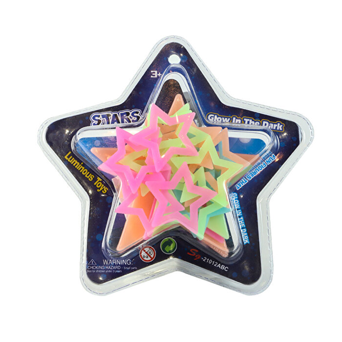 Karanlıkta Parlayan Renkli Yıldızlar Çerçeveli Yıldızlar 21012