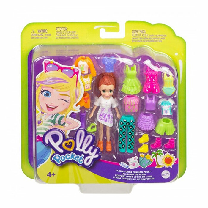 Polly Pocket ve Kıyafetleri Oyun Seti Kızıl GKV14