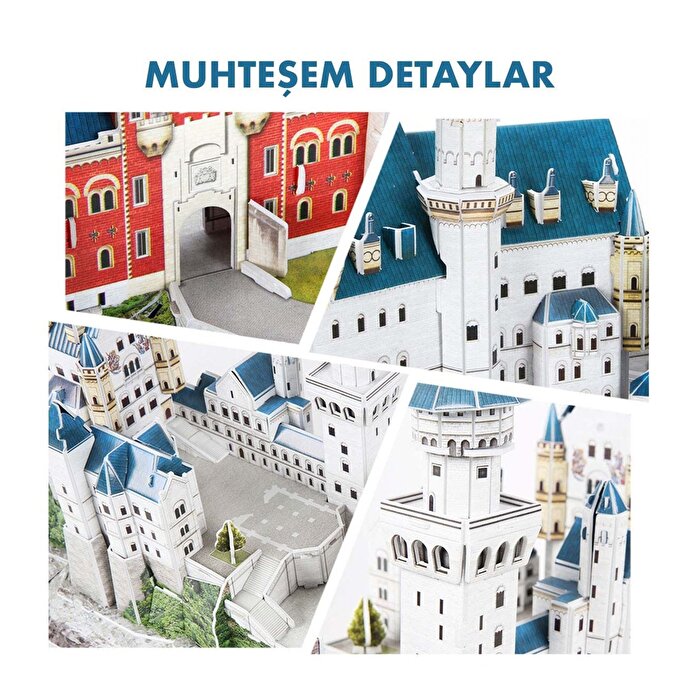 Nessiworld National Geographic 3D Puzzle Neuschwanstein Kalesi Almanya