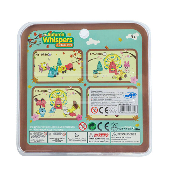 Sevimli Kedi Treni Mavi Ağaçlı HY-078A