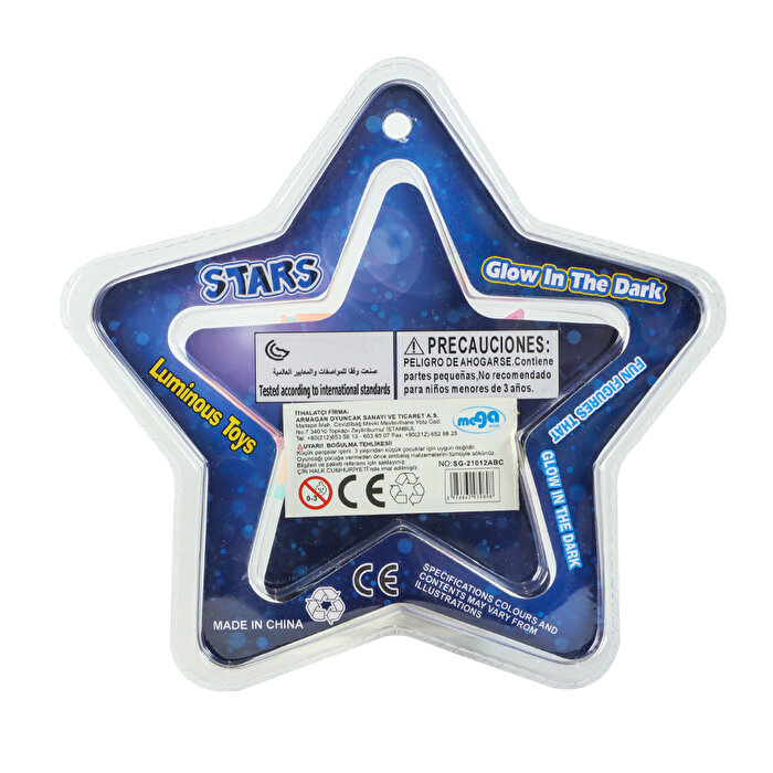 Karanlıkta Parlayan Renkli Yıldızlar Çerçeveli Yıldızlar 21012