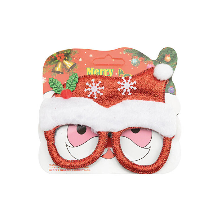 Yılbaşı Konsept Noel Şapkalı Gözlük