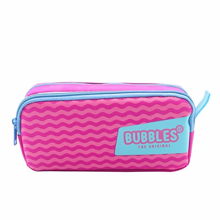 Bubbles Wave Kalem Çantası Mavi Pembe
