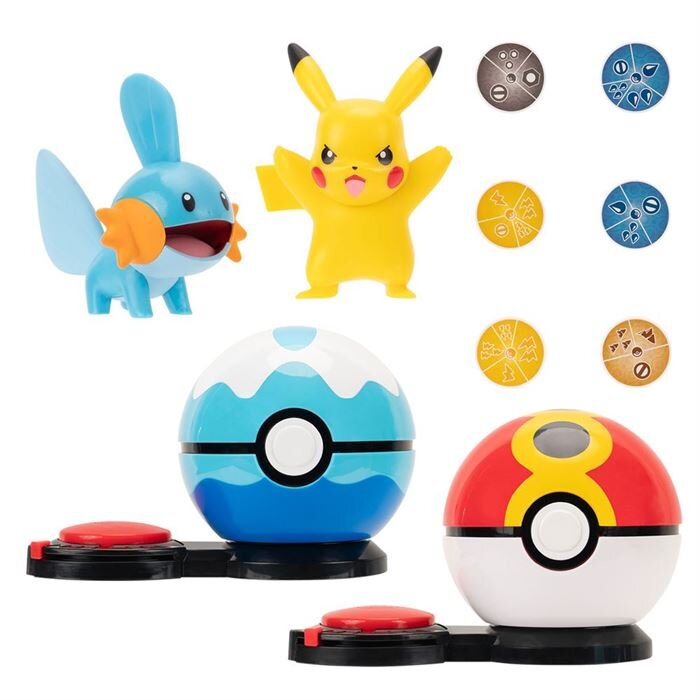 Pokemon Sürpri̇z Atak Oyun Seti̇ S1 Pikachu ve Mudkip