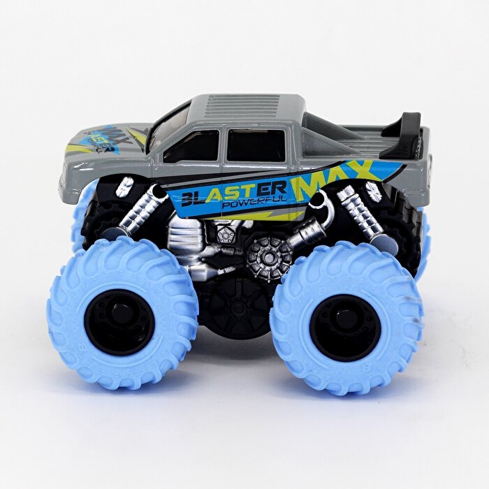 1:36 Ölçekli Sürtmeli Dev Tekerli Araçlar Gri Blaster