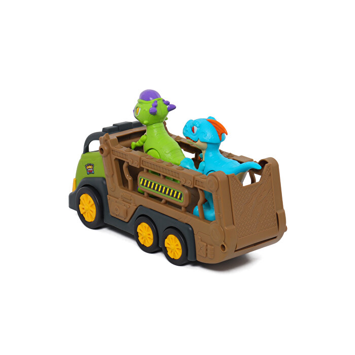 Dino Troops Kids Pachycephalosaurus & Raptor Figür ve Taşımacı Kamyon