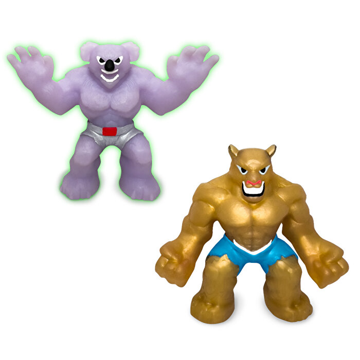 Elastikorps Fighters İkili Paket 7 Cm Gold Puma vs Mr. Koala