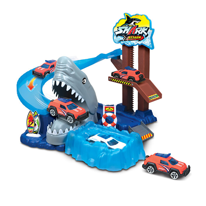 Express Wheels Renk Değiştiren Arabalı Köpekbalığı Saldırısı Oyun Seti