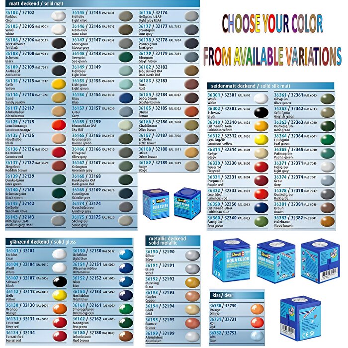 Revell Aqua Color Maket Boyası Blue Clear 36752