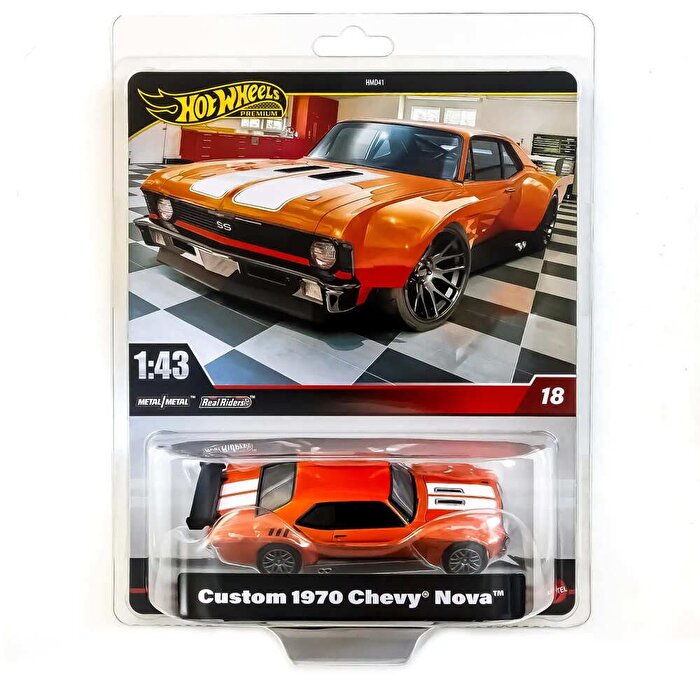 Hot Wheels Premium 1:43 Arabalar Custom 1970 Chevy Nova HWG43