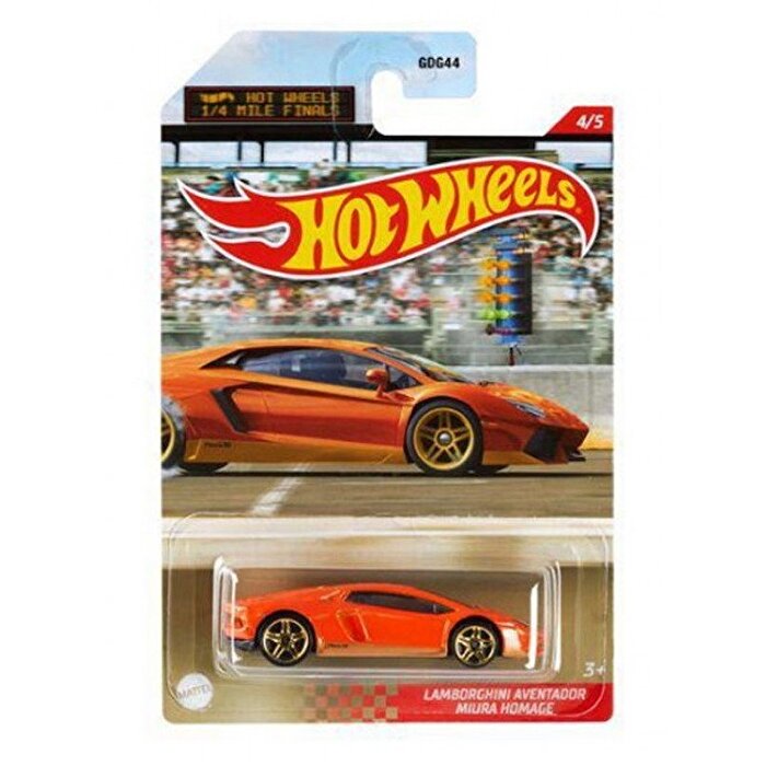 Hot Wheels 1/4 Mile Kings Kısa Mesafe Yarış Arabaları Lamborghini Aventa Miura Homage GRP31