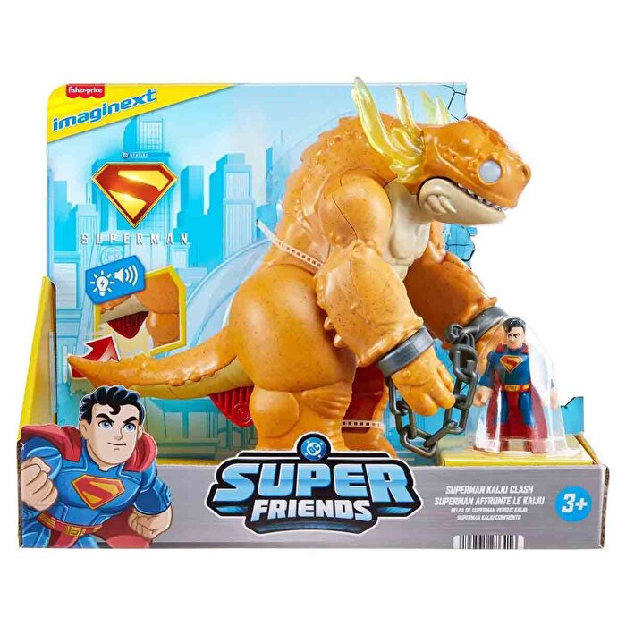 Imaginext Sesli ve Işıklı Superman Aksiyon Figürü Oyun Seti JDL07