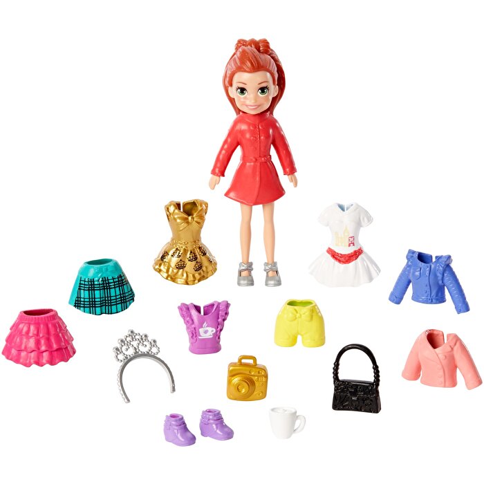 Polly Pocket Seyahatte Oyun Seti Turuncu Saçlı GFT94