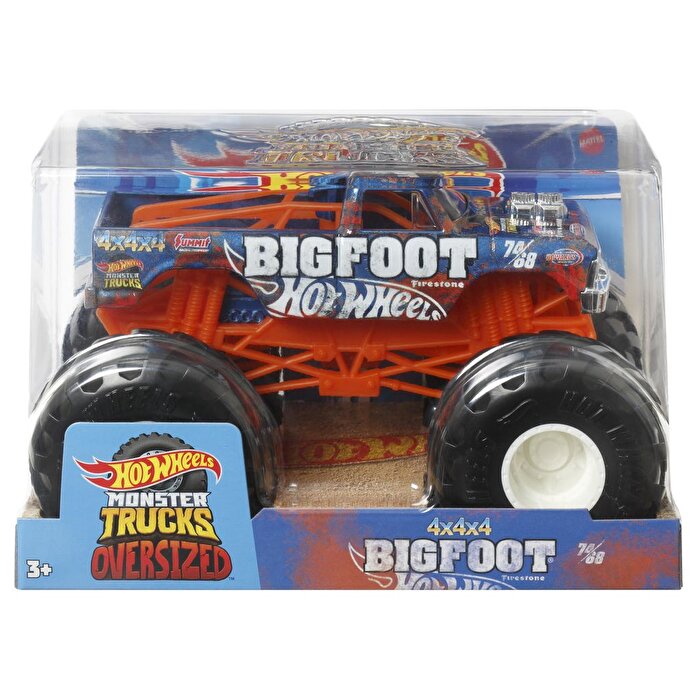 Hot Wheels Trucks 1:24 Arabalar 4x4x4 Big Foot HKM53