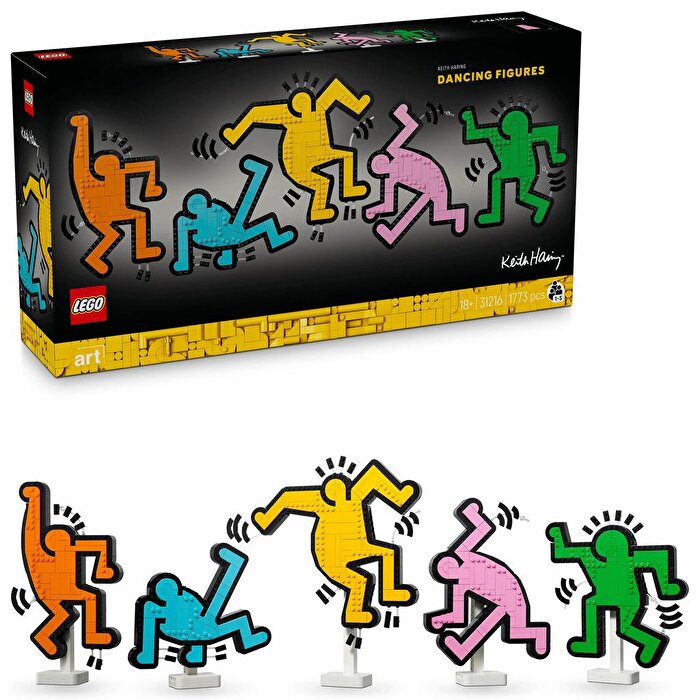 LEGO Art Keith Haring Dans Eden Figürler 31216