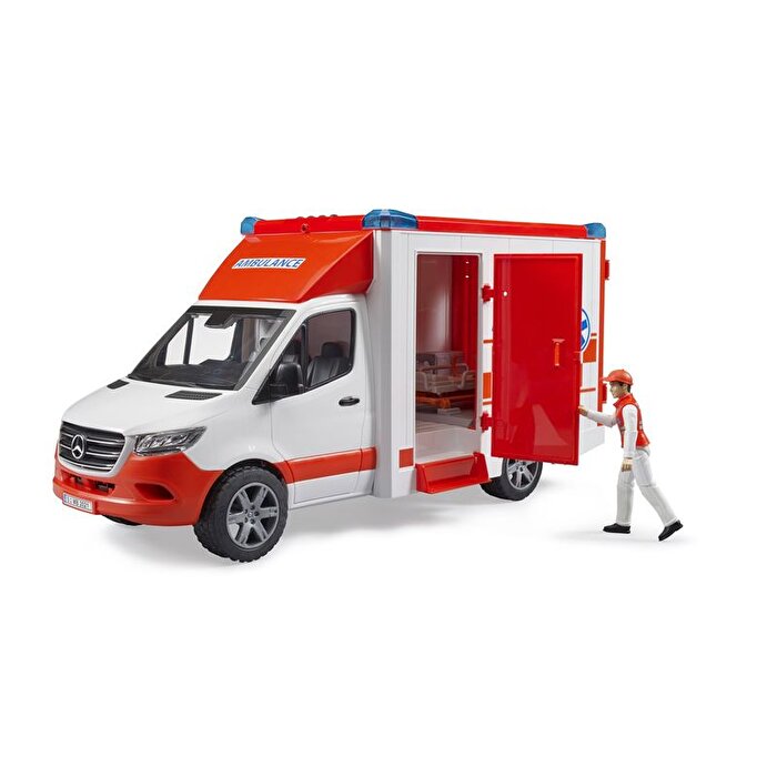 Bruder Mercedes Benz Sprinter Sirenli Ambulans ve Ekibi