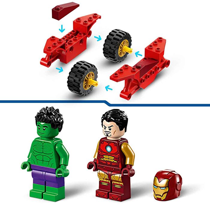 LEGO Marvel Motosikletli Iron Man ve Hulk 76287