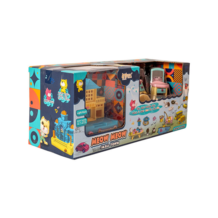 Şehir Seti Sesli Işıklı Kedili Yatak Odası Seti