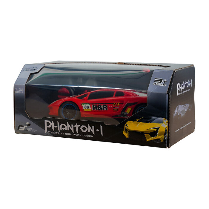 Full Fonksiyon Pilli 1:22 Ölçek Uzaktan Kumandalı Kırmızı Yarış Arabası