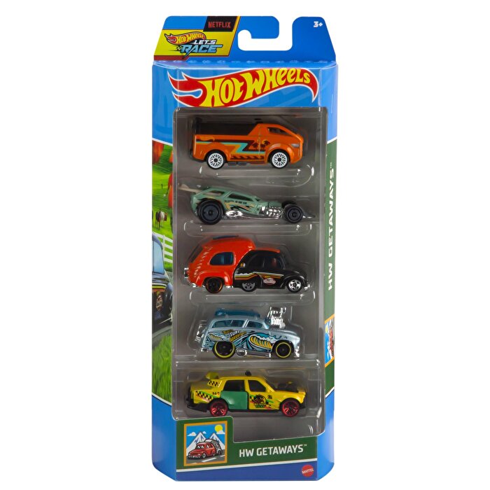 Hot Wheels Beşli Araba Seti Hw Getaways HTV46