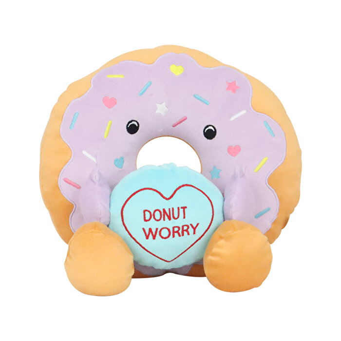 Donut Peluş Mor Yastık