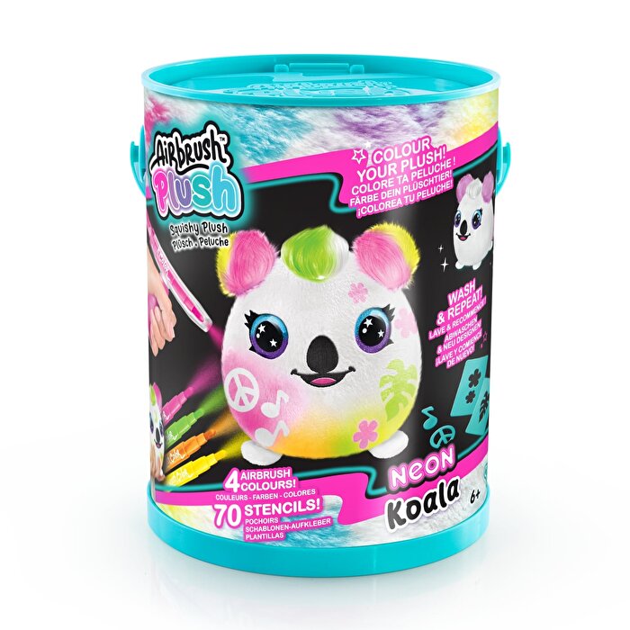 Airbrush Plush Squishy Peluş Neon Koala