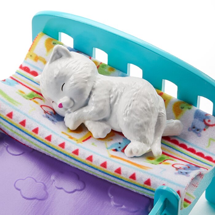 Barbie Bebek Bakıcılığı Oyun Seti Uyku Zamanı GHV88