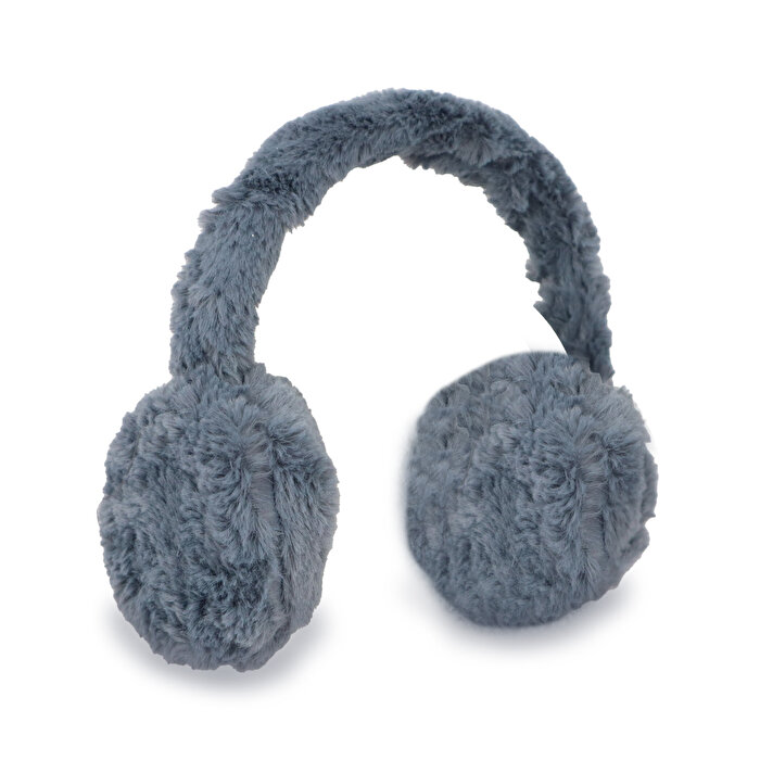 Peluş Kulaklık Gri