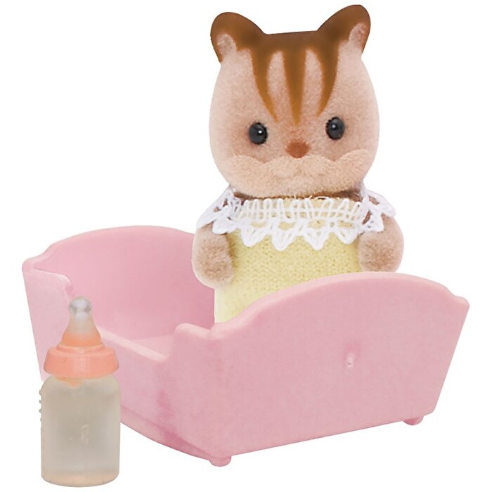 Sylvanian Families Kahverengi Bebek Sincap ve Beşik
