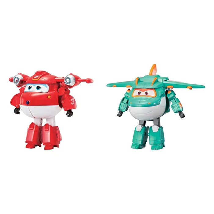 Hari̇ka Kanatlar Dönüşüm Karakterler Supercharged Jett ve Ti̇no  2'li̇ Paket