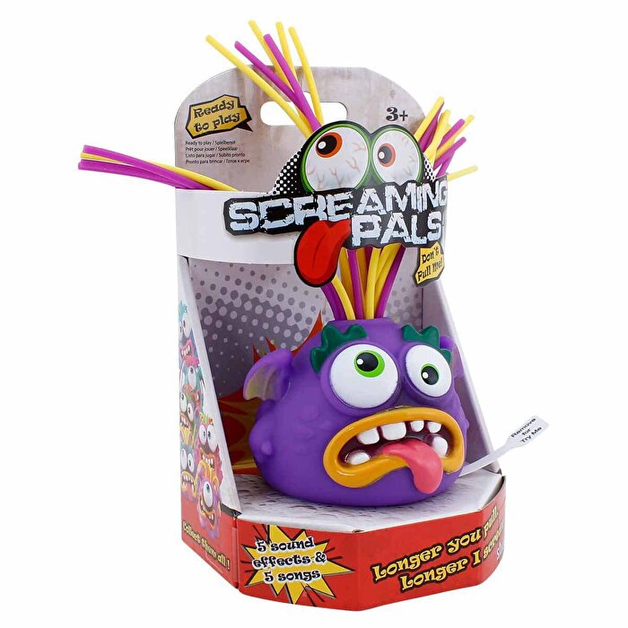 Screaming Pals Bağıran Canavarlar Mor-Sarı Saçlı Lacivert Canavar