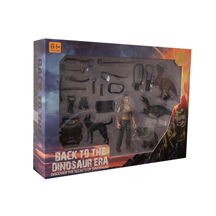 Kadın Figürlü Dinozor Seti