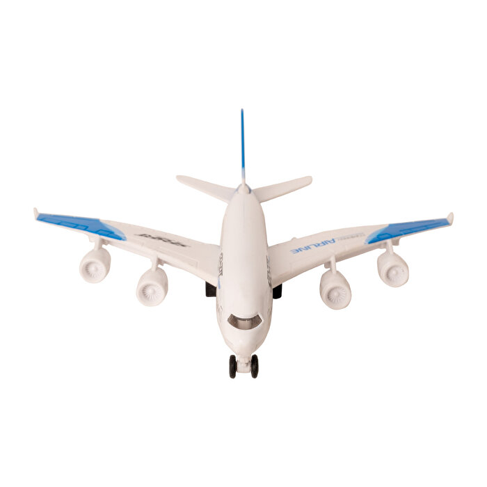 Çek Bırak Die Cast Uçak A380 Mavi