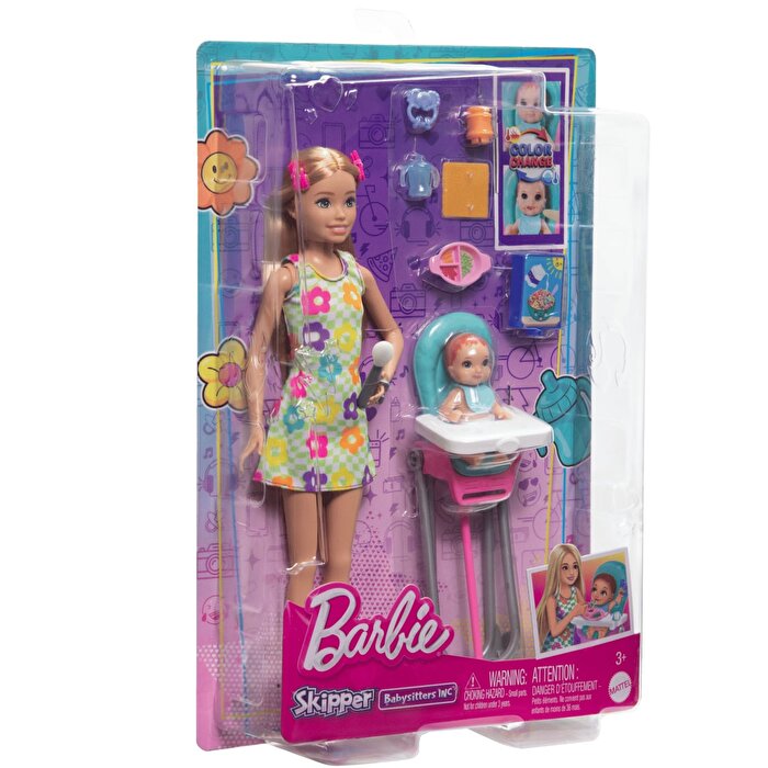 Barbie Bebek Bakıcılığı Oyun Seti HTK35
