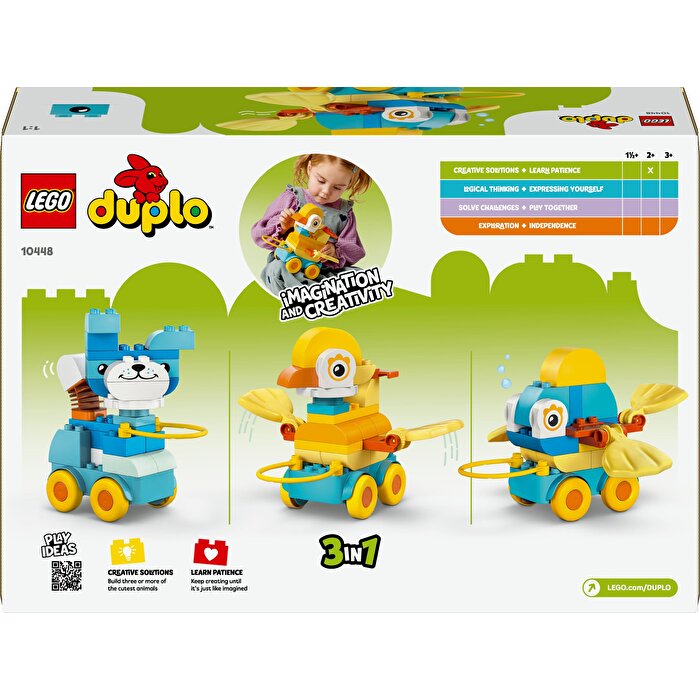 LEGO Duplo 3’ü 1 Arada Tekerlekli Hayvanlar 10448