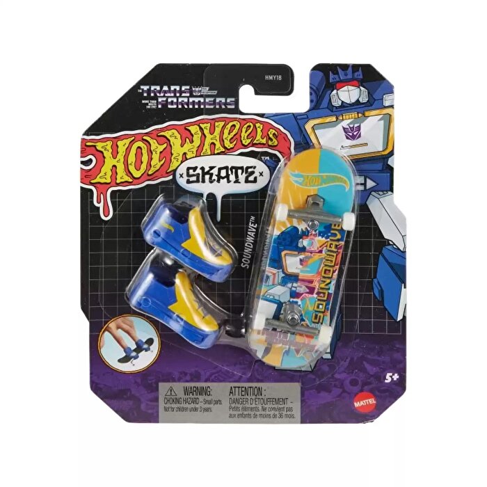 Hot Wheels Skate Parmak Kaykay ve Ayakkabı Paketleri Soundwave HVK41